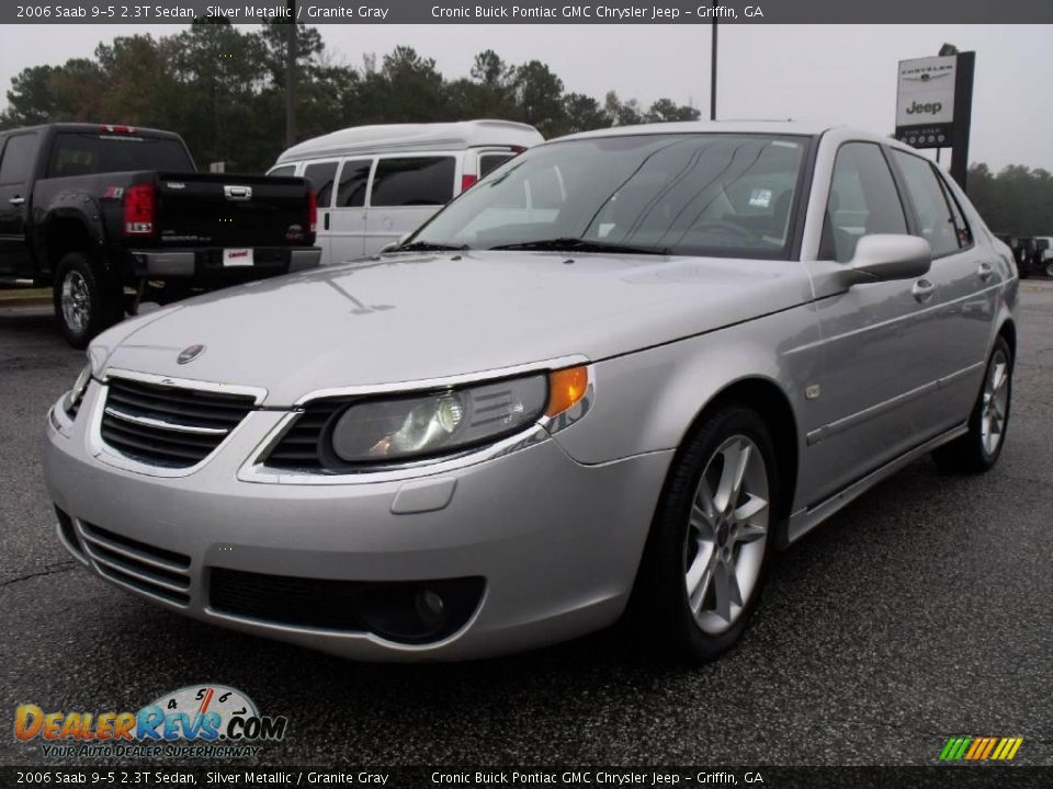 2006 Saab 9-5 2.3T Sedan Silver Metallic / Granite Gray Photo #4