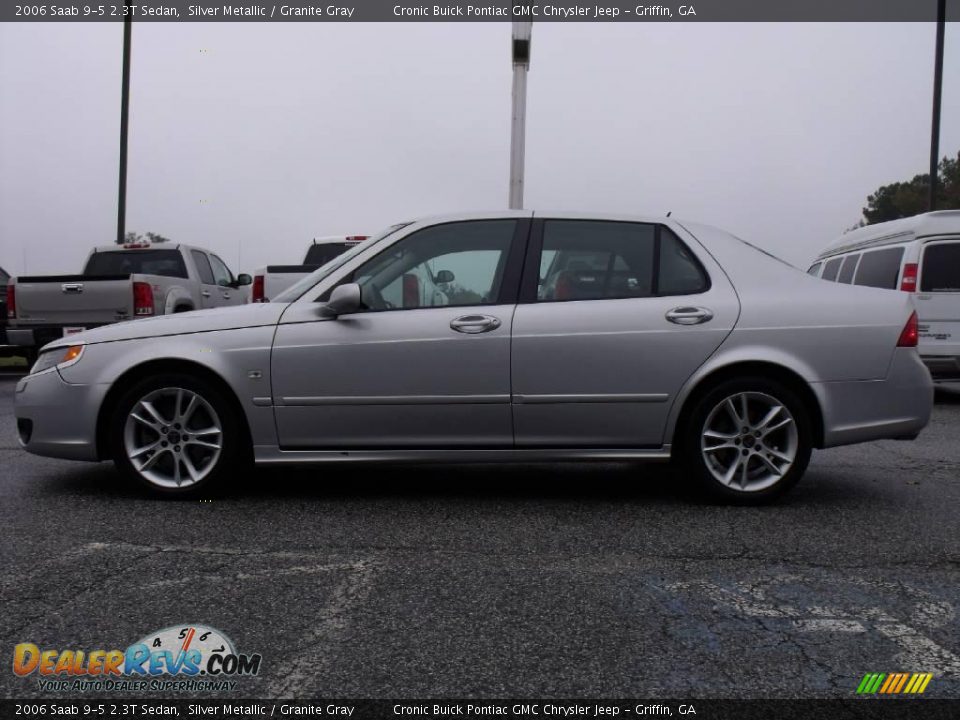 2006 Saab 9-5 2.3T Sedan Silver Metallic / Granite Gray Photo #5