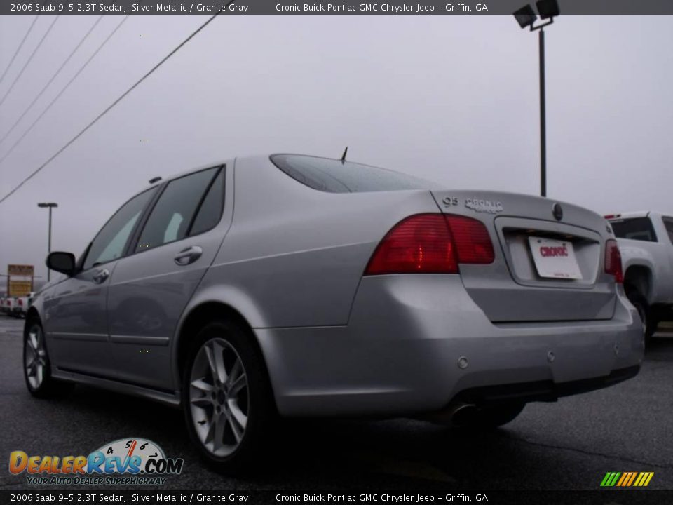 2006 Saab 9-5 2.3T Sedan Silver Metallic / Granite Gray Photo #6