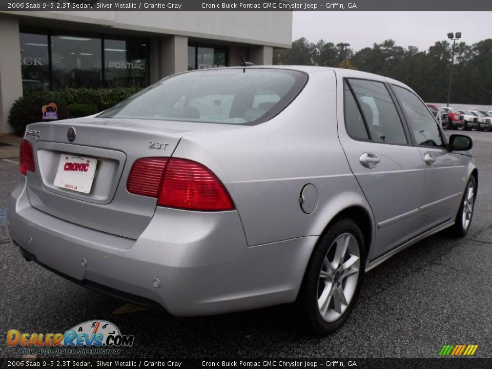 2006 Saab 9-5 2.3T Sedan Silver Metallic / Granite Gray Photo #8