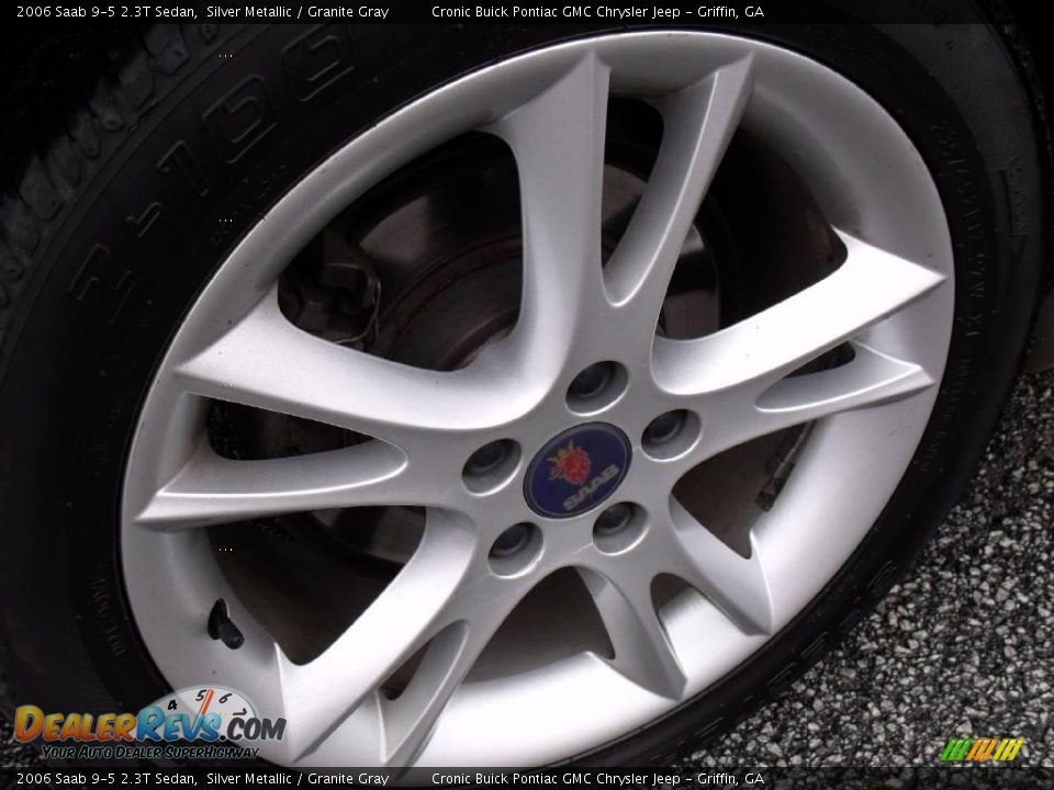2006 Saab 9-5 2.3T Sedan Silver Metallic / Granite Gray Photo #9