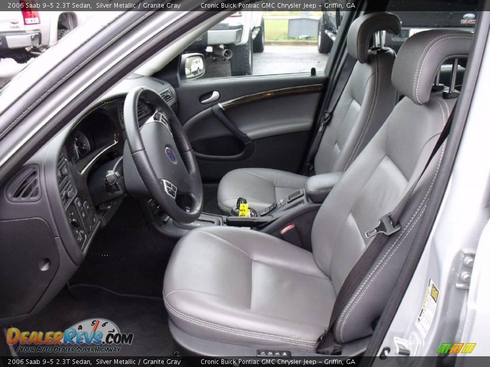 2006 Saab 9-5 2.3T Sedan Silver Metallic / Granite Gray Photo #10