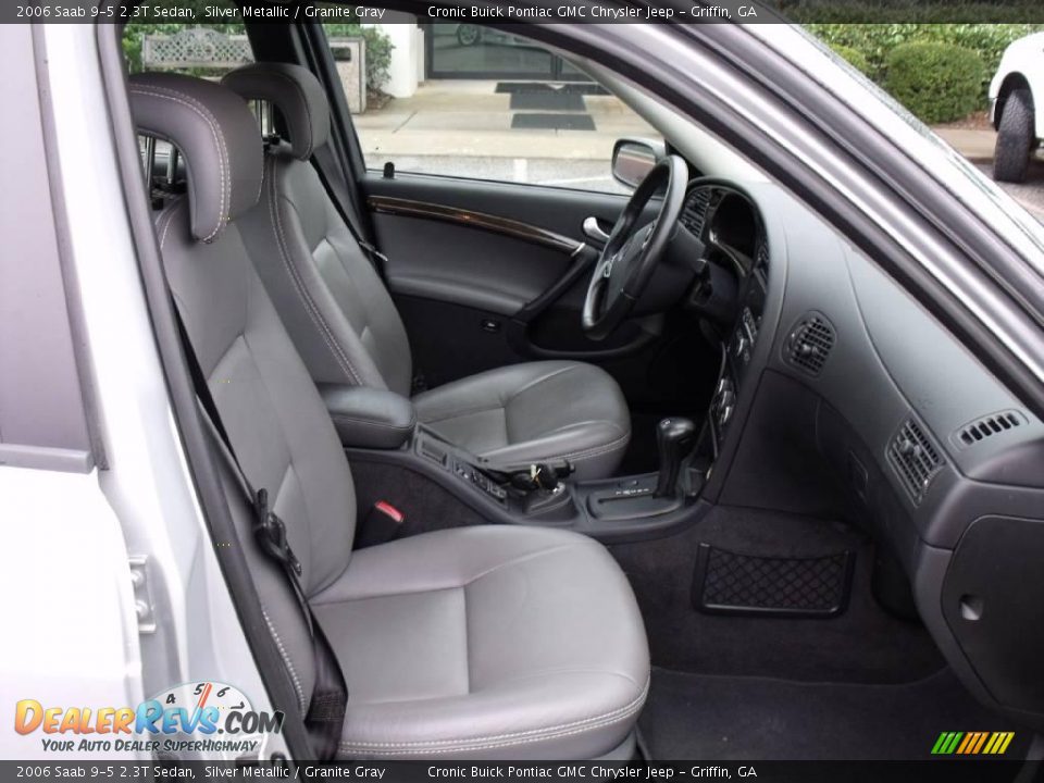 2006 Saab 9-5 2.3T Sedan Silver Metallic / Granite Gray Photo #15