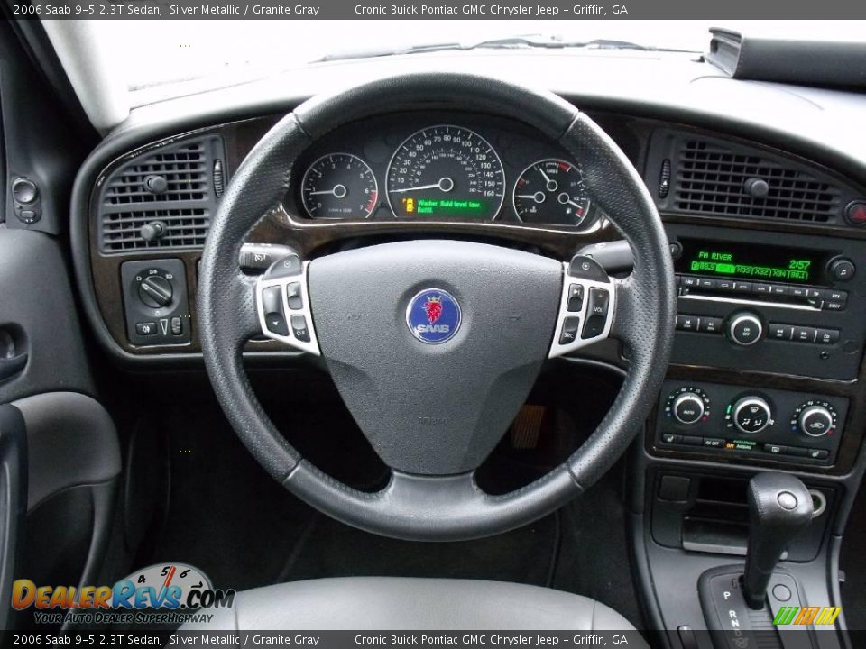 2006 Saab 9-5 2.3T Sedan Silver Metallic / Granite Gray Photo #18