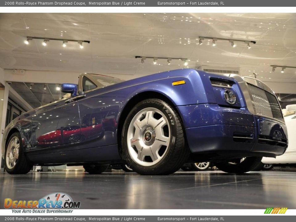 2008 Rolls-Royce Phantom Drophead Coupe Metropolitan Blue / Light Creme Photo #1