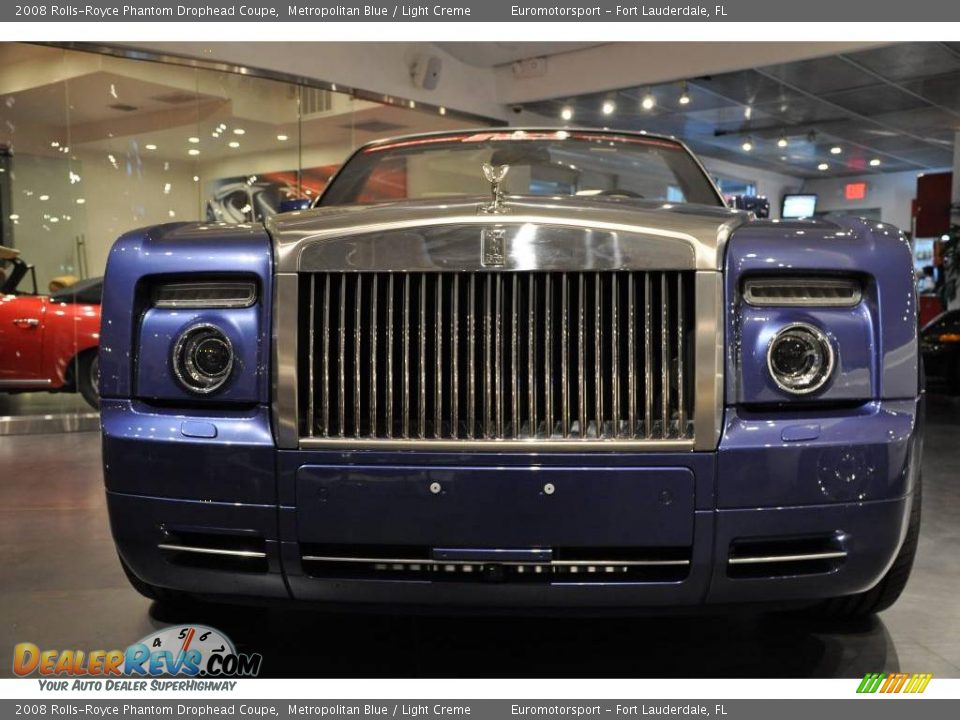 2008 Rolls-Royce Phantom Drophead Coupe Metropolitan Blue / Light Creme Photo #2