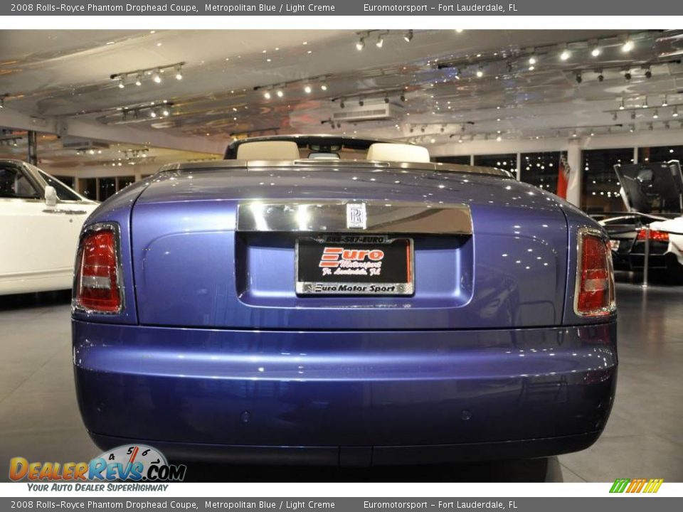 2008 Rolls-Royce Phantom Drophead Coupe Metropolitan Blue / Light Creme Photo #6