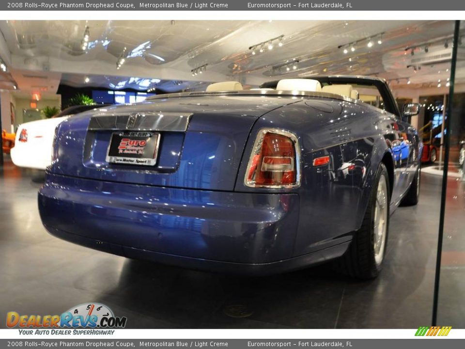 2008 Rolls-Royce Phantom Drophead Coupe Metropolitan Blue / Light Creme Photo #7