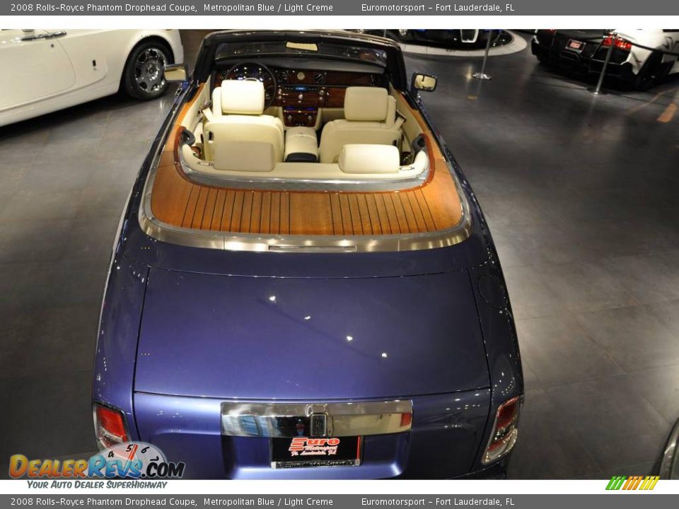 2008 Rolls-Royce Phantom Drophead Coupe Metropolitan Blue / Light Creme Photo #9