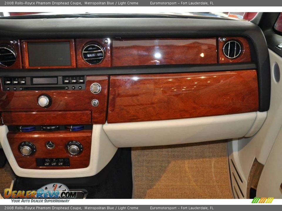 2008 Rolls-Royce Phantom Drophead Coupe Metropolitan Blue / Light Creme Photo #10