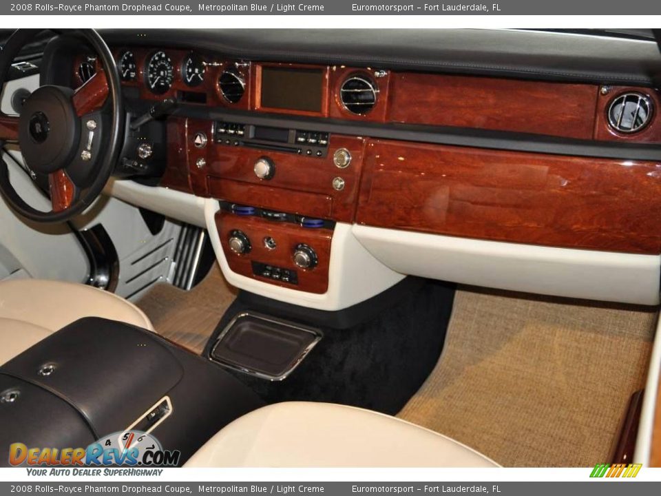 2008 Rolls-Royce Phantom Drophead Coupe Metropolitan Blue / Light Creme Photo #12