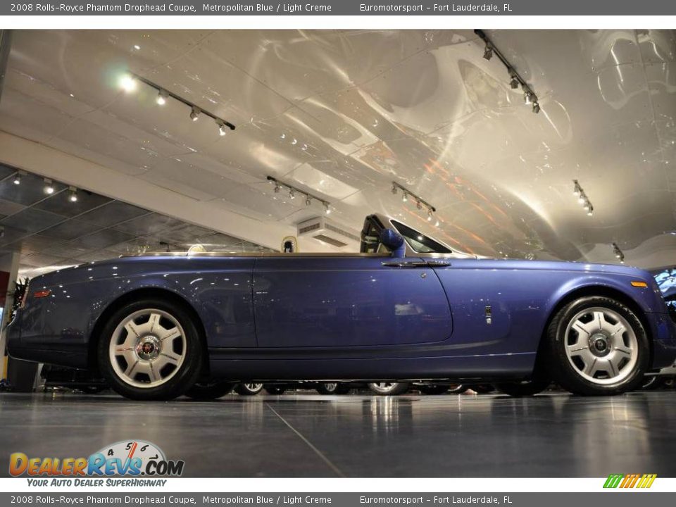 2008 Rolls-Royce Phantom Drophead Coupe Metropolitan Blue / Light Creme Photo #14