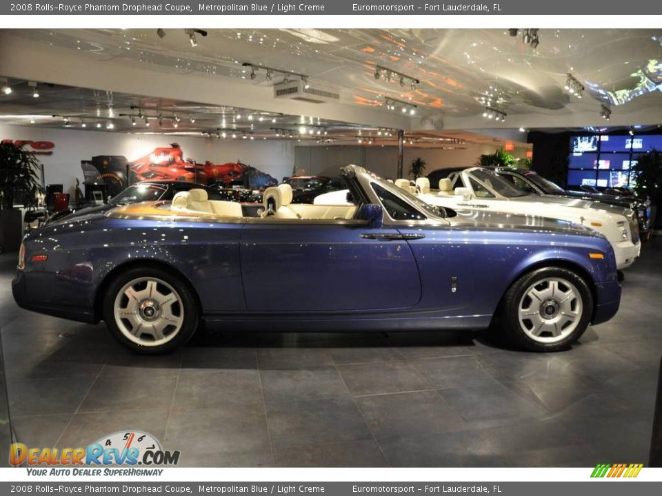 2008 Rolls-Royce Phantom Drophead Coupe Metropolitan Blue / Light Creme Photo #17