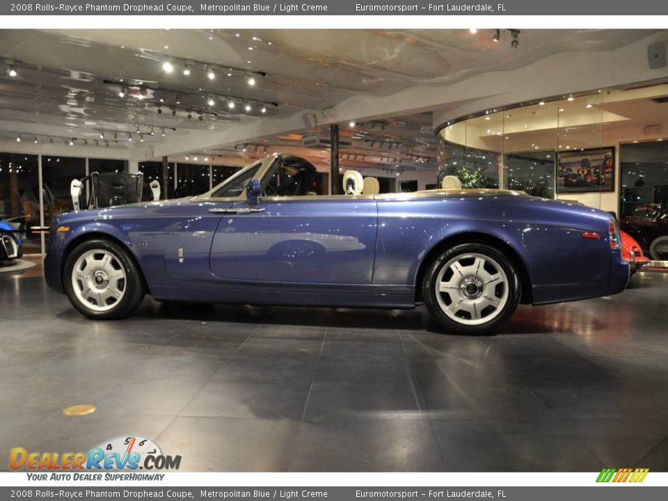 2008 Rolls-Royce Phantom Drophead Coupe Metropolitan Blue / Light Creme Photo #20