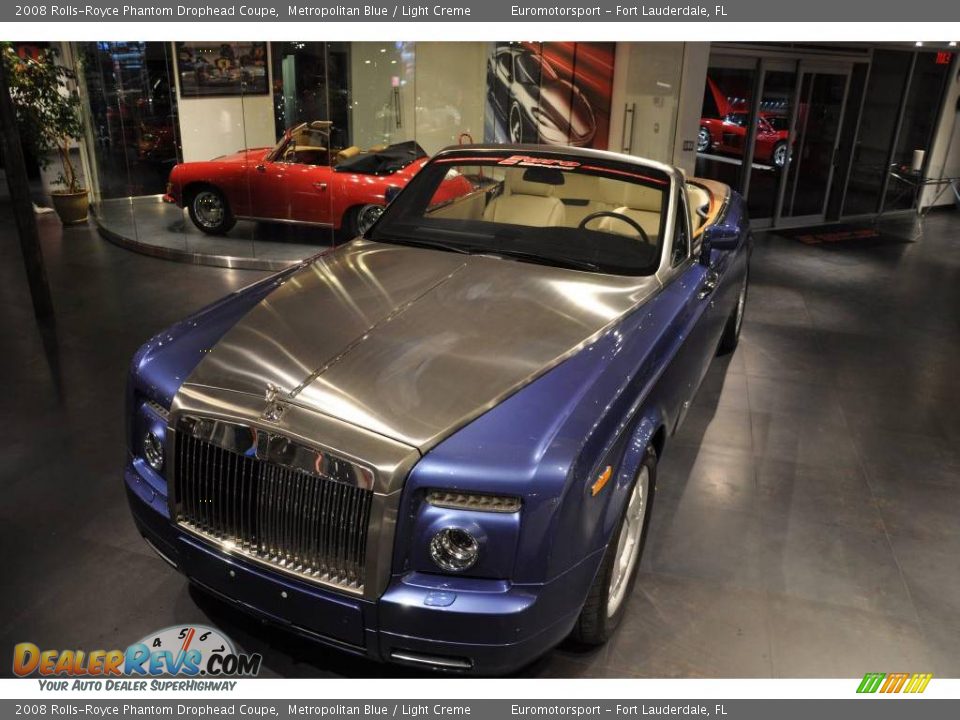 2008 Rolls-Royce Phantom Drophead Coupe Metropolitan Blue / Light Creme Photo #21