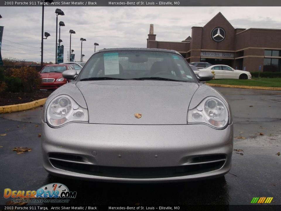 2003 Porsche 911 Targa Arctic Silver Metallic / Black Photo #3