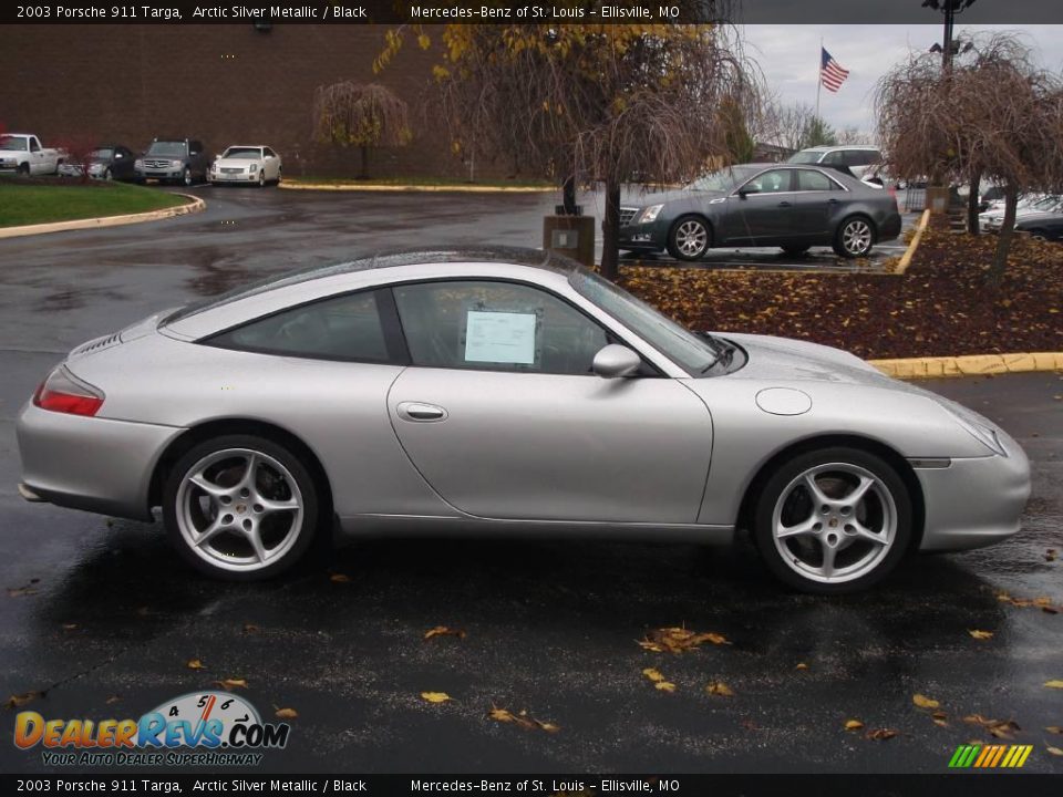 2003 Porsche 911 Targa Arctic Silver Metallic / Black Photo #5