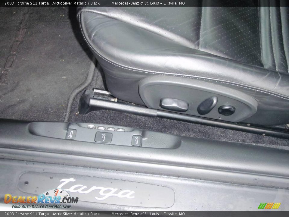 2003 Porsche 911 Targa Arctic Silver Metallic / Black Photo #13