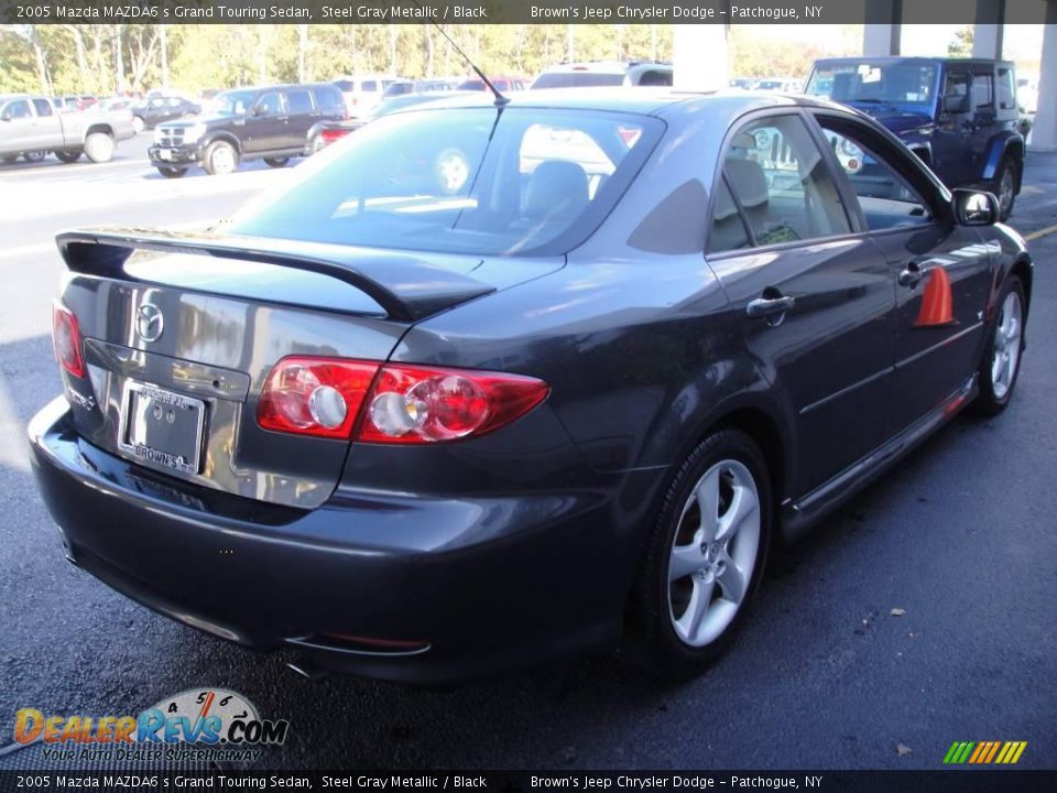 2005 Mazda MAZDA6 s Grand Touring Sedan Steel Gray Metallic / Black Photo #6
