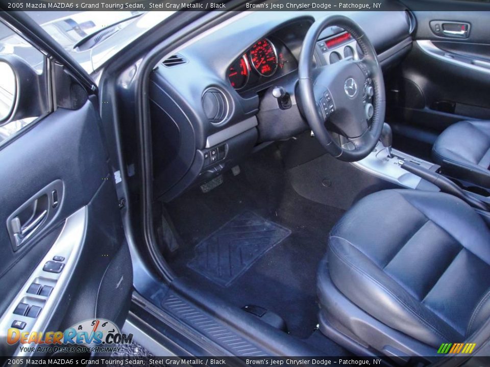 2005 Mazda MAZDA6 s Grand Touring Sedan Steel Gray Metallic / Black Photo #10