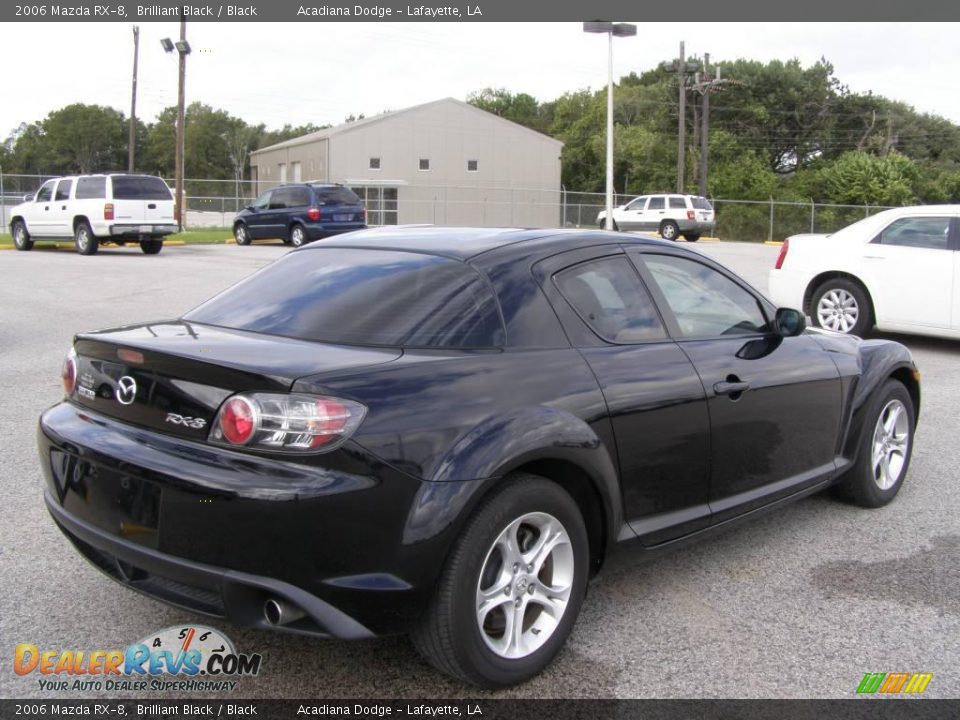 2006 Mazda RX-8 Brilliant Black / Black Photo #3