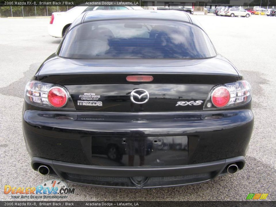2006 Mazda RX-8 Brilliant Black / Black Photo #4