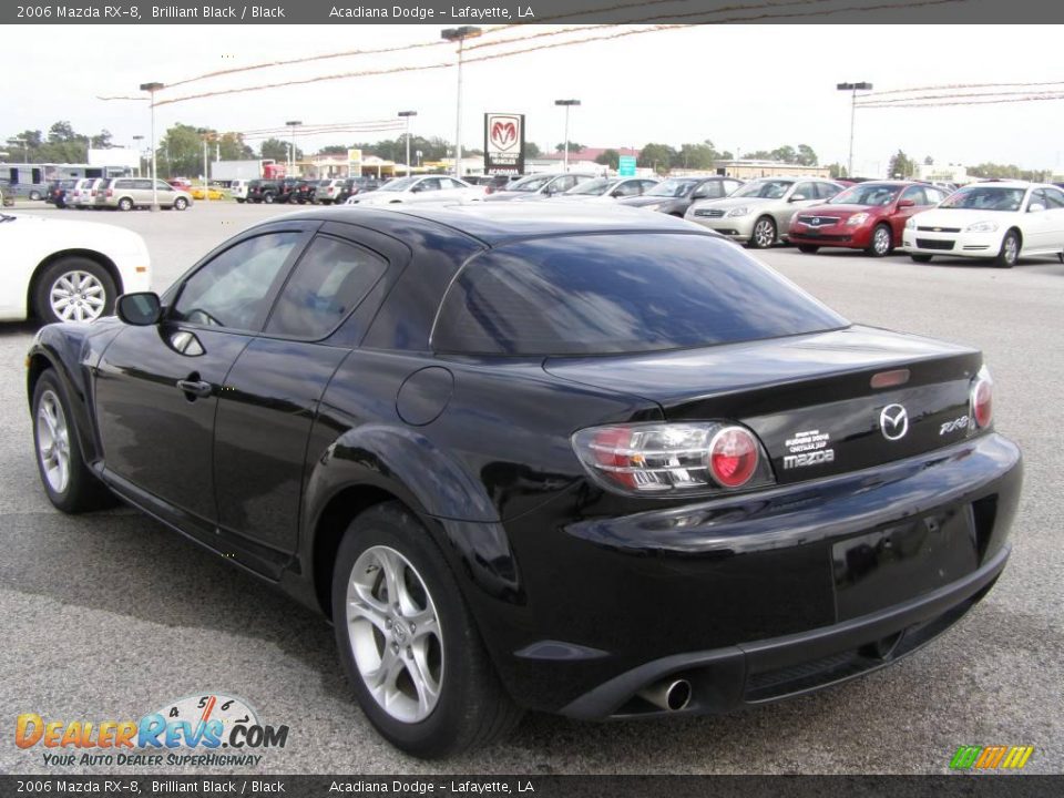 2006 Mazda RX-8 Brilliant Black / Black Photo #5