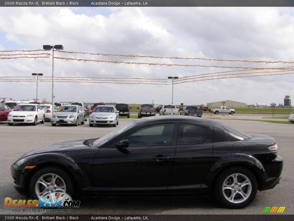 2006 Mazda RX-8 Brilliant Black / Black Photo #6