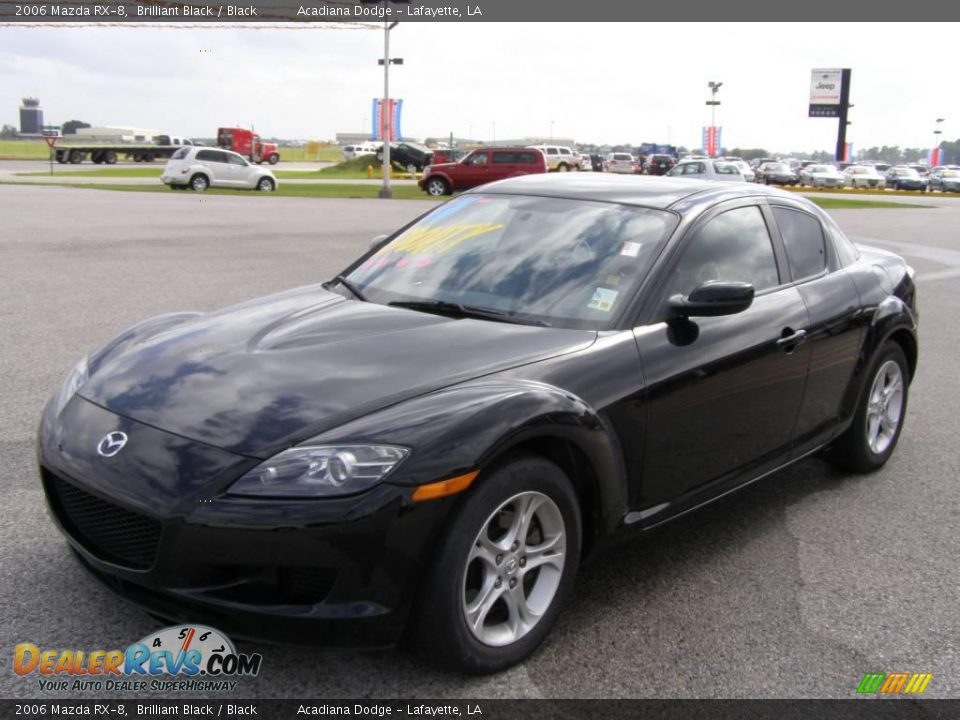 2006 Mazda RX-8 Brilliant Black / Black Photo #7