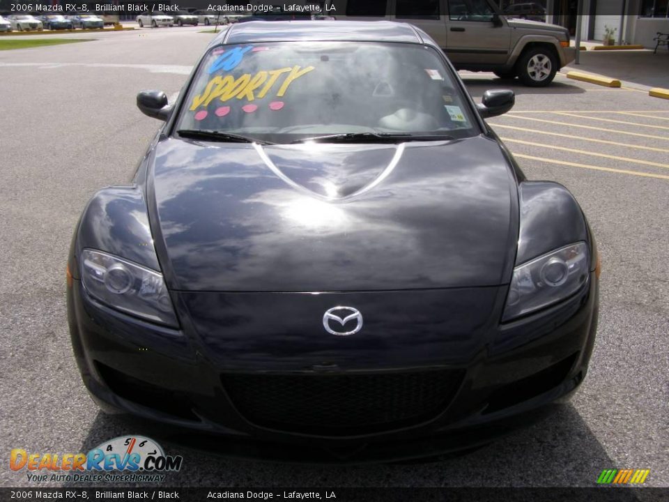 2006 Mazda RX-8 Brilliant Black / Black Photo #8