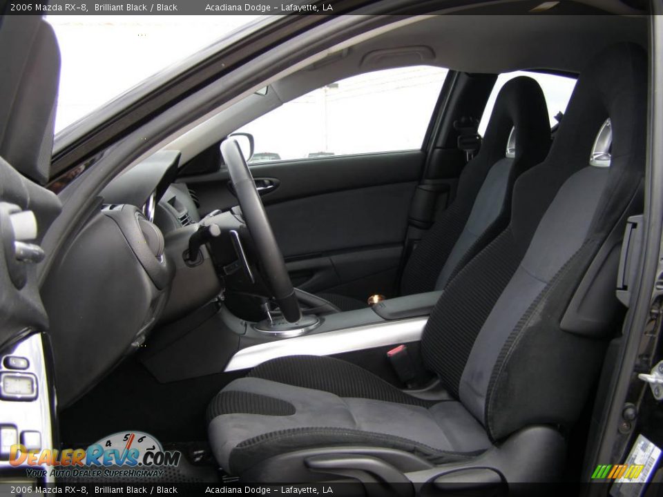 2006 Mazda RX-8 Brilliant Black / Black Photo #9