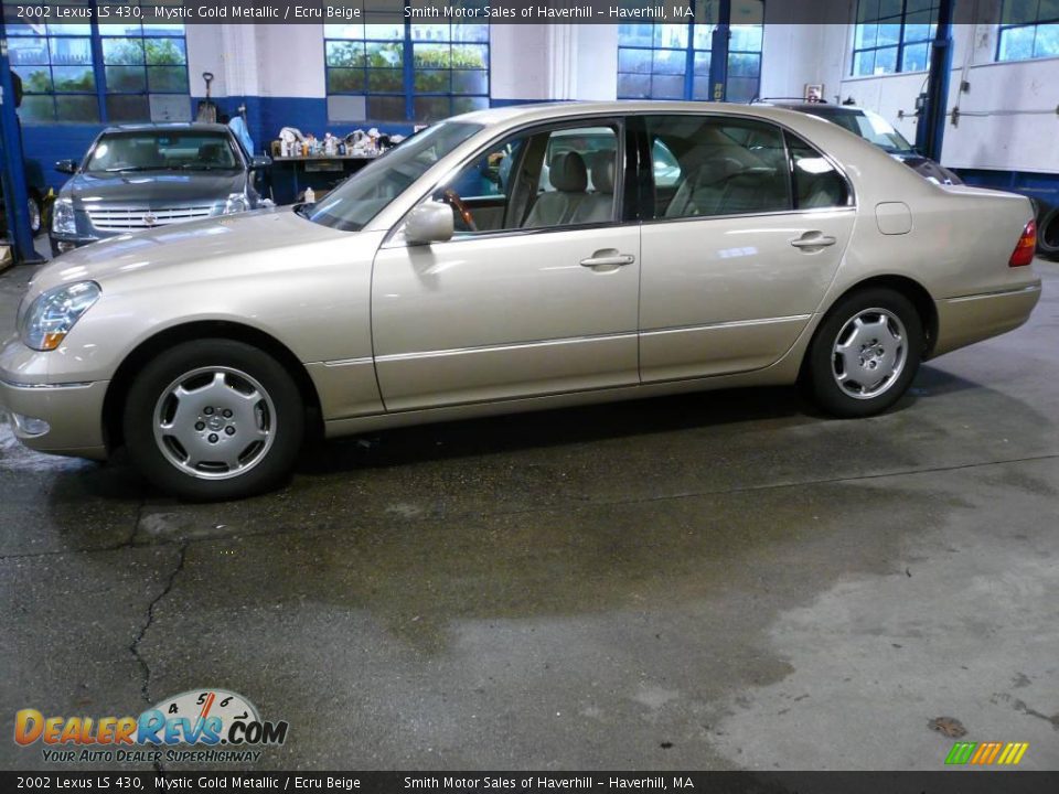 2002 Lexus LS 430 Mystic Gold Metallic / Ecru Beige Photo #2