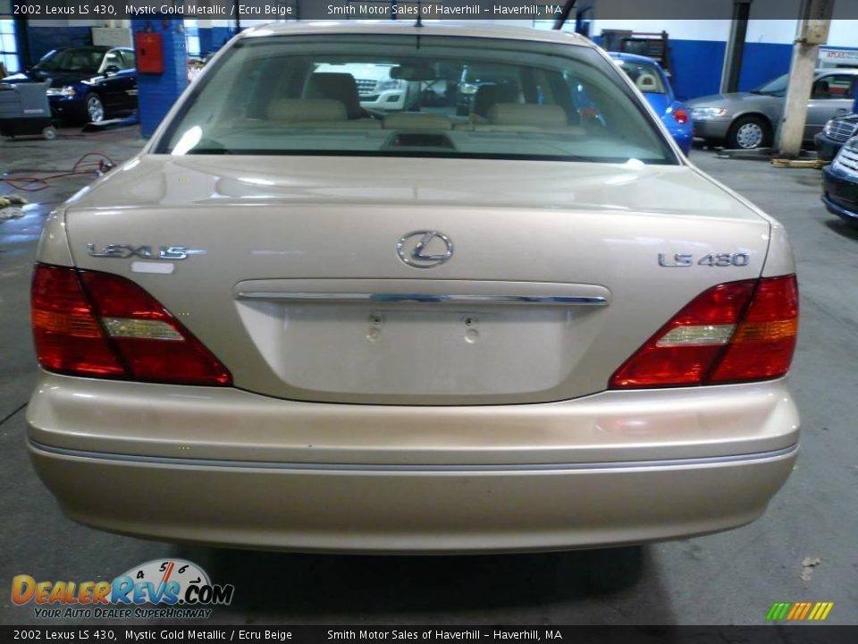 2002 Lexus LS 430 Mystic Gold Metallic / Ecru Beige Photo #4