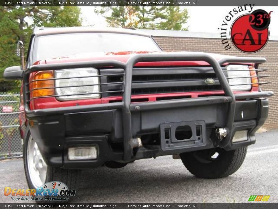 1998 Land Rover Discovery LE Rioja Red Metallic / Bahama Beige Photo #1