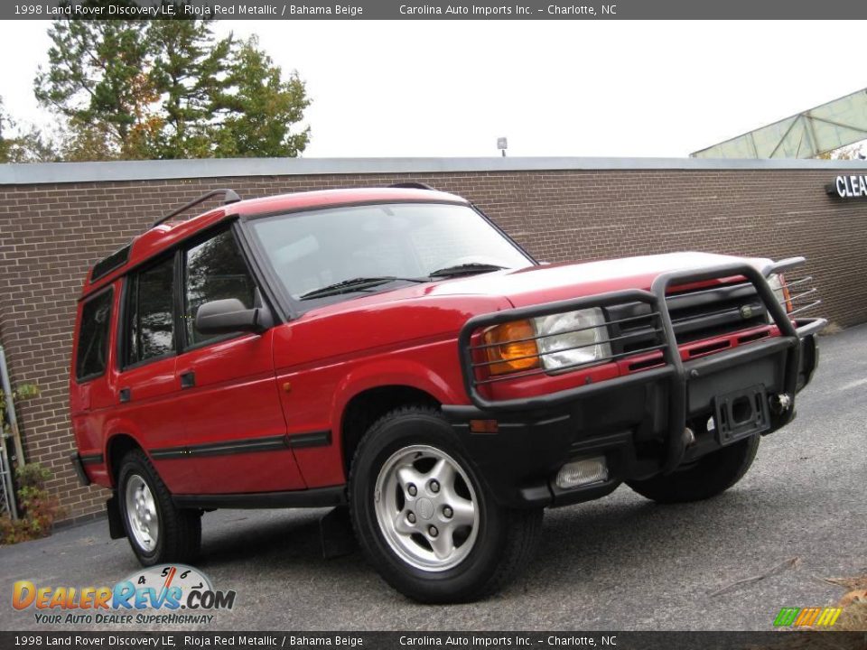 1998 Land Rover Discovery LE Rioja Red Metallic / Bahama Beige Photo #2
