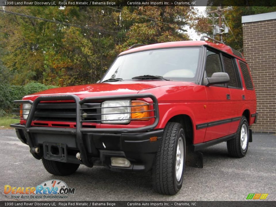 1998 Land Rover Discovery LE Rioja Red Metallic / Bahama Beige Photo #4