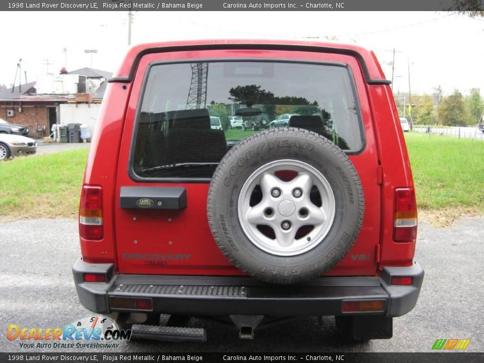1998 Land Rover Discovery LE Rioja Red Metallic / Bahama Beige Photo #7
