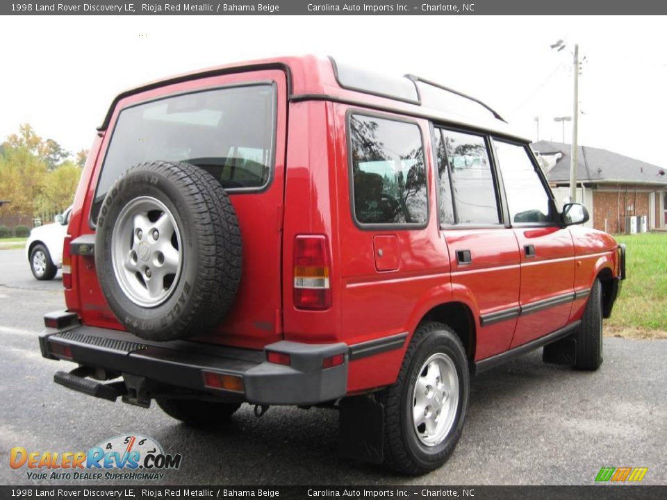 1998 Land Rover Discovery LE Rioja Red Metallic / Bahama Beige Photo #8
