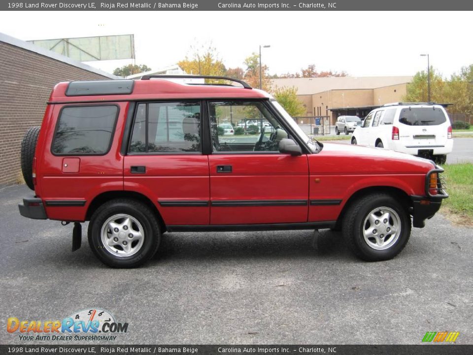 1998 Land Rover Discovery LE Rioja Red Metallic / Bahama Beige Photo #9
