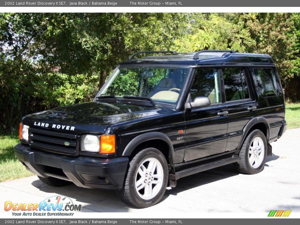 2002 Land Rover Discovery II SE7 Java Black / Bahama Beige Photo #1