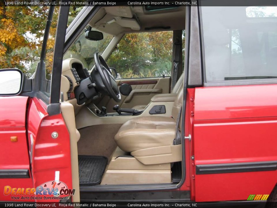 1998 Land Rover Discovery LE Rioja Red Metallic / Bahama Beige Photo #14