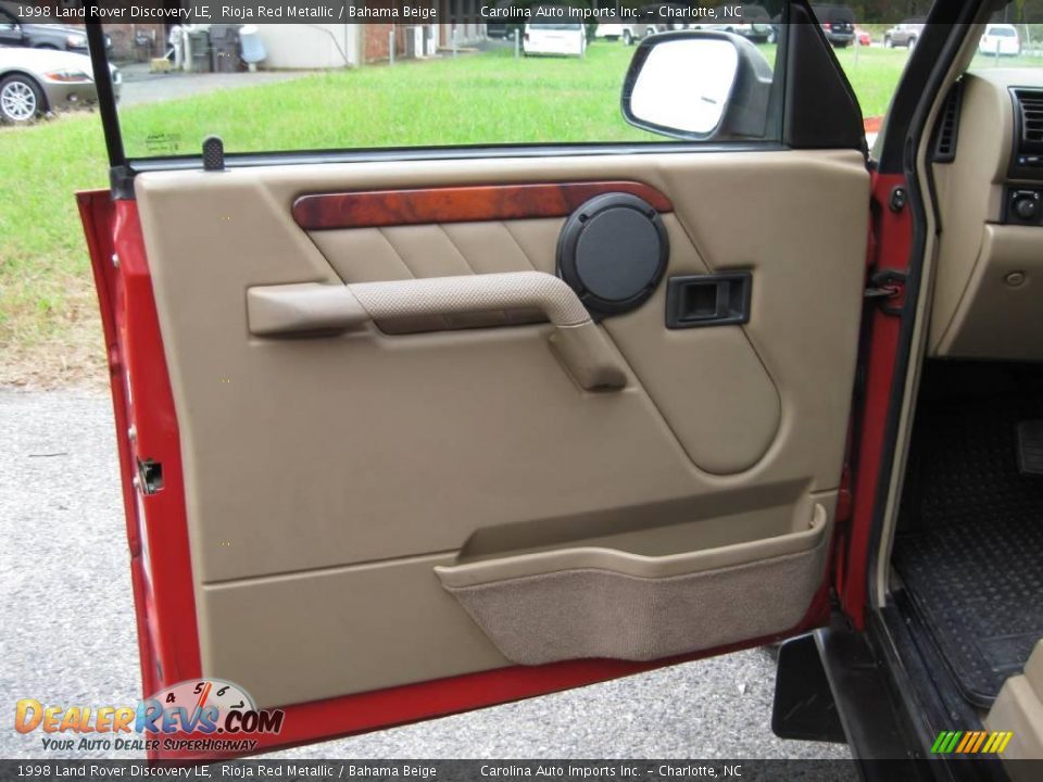 1998 Land Rover Discovery LE Rioja Red Metallic / Bahama Beige Photo #15