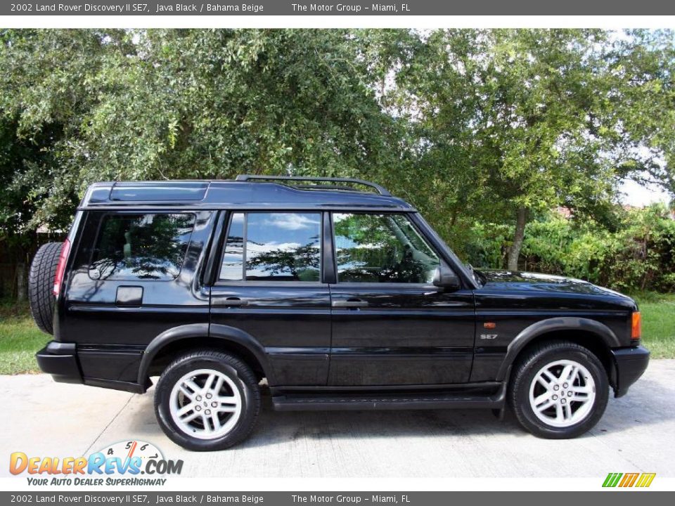 2002 Land Rover Discovery II SE7 Java Black / Bahama Beige Photo #9