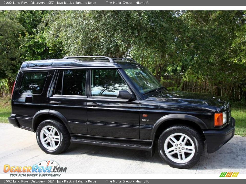 2002 Land Rover Discovery II SE7 Java Black / Bahama Beige Photo #10