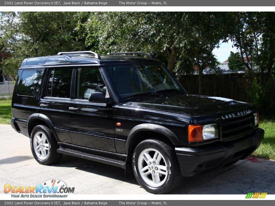 2002 Land Rover Discovery II SE7 Java Black / Bahama Beige Photo #11