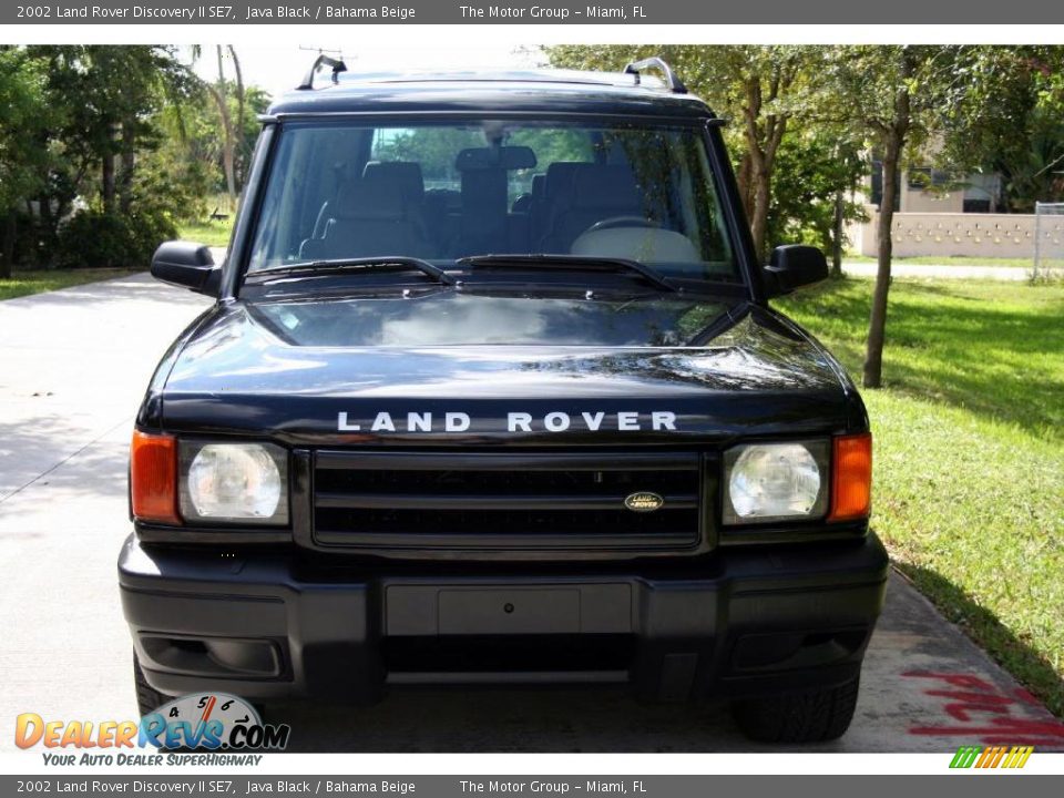 2002 Land Rover Discovery II SE7 Java Black / Bahama Beige Photo #13