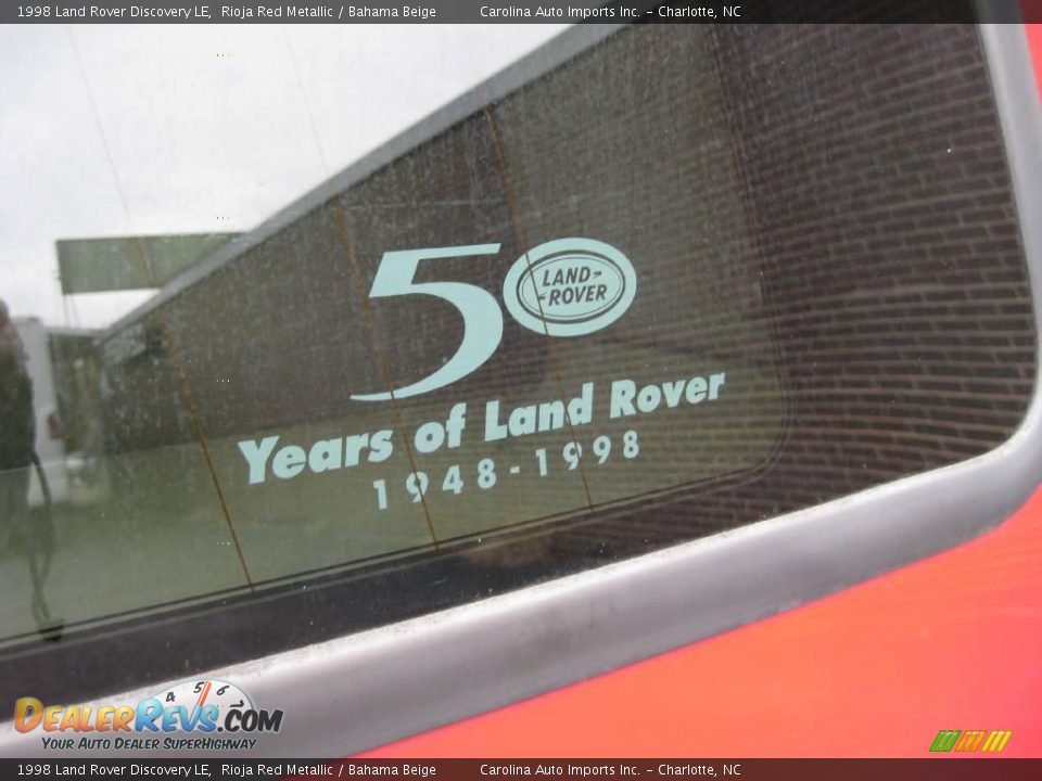 1998 Land Rover Discovery LE Rioja Red Metallic / Bahama Beige Photo #24