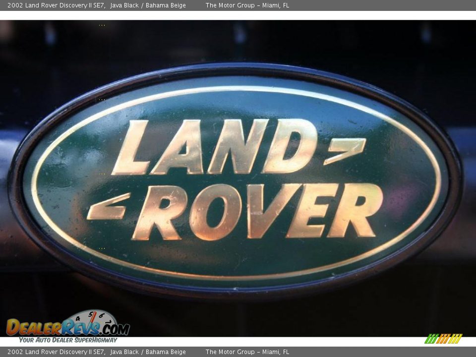 2002 Land Rover Discovery II SE7 Java Black / Bahama Beige Photo #26