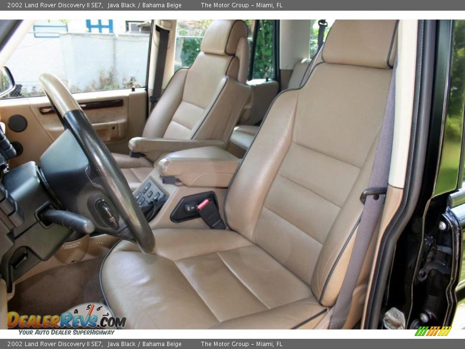 2002 Land Rover Discovery II SE7 Java Black / Bahama Beige Photo #33