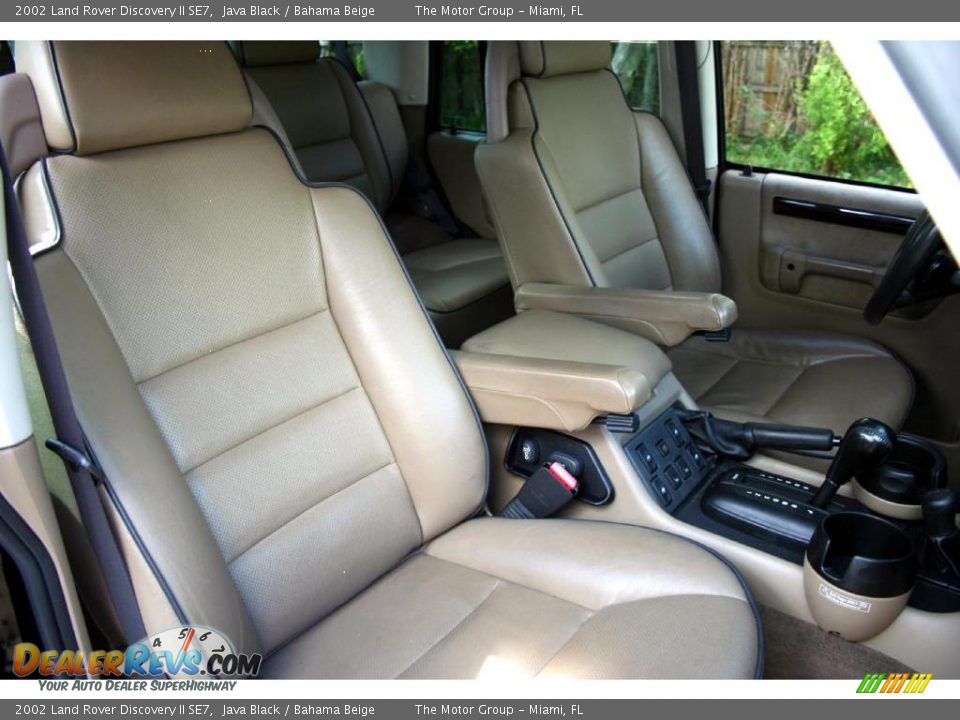 2002 Land Rover Discovery II SE7 Java Black / Bahama Beige Photo #34